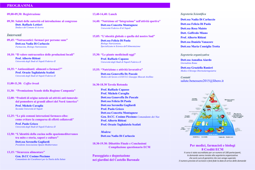 Programma Congresso Salute e Benessere